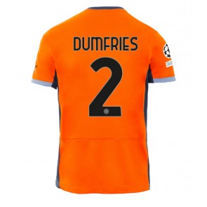 Inter Milan Denzel Dumfries #2 Tredje Tröja 2023-24 Kortärmad